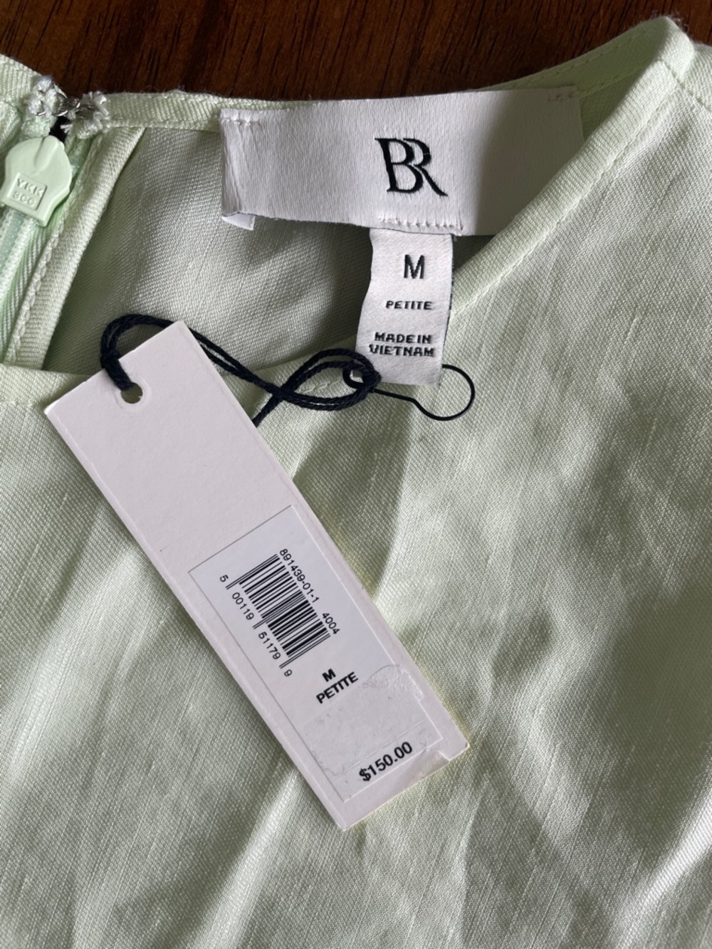 NWT Banana Republic Aurelia Dress - Pale Green - Medium Petite - Picture 7 of 11